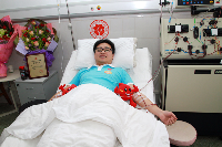 捐献中的颜淋乐观积极