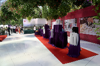 晚宴现场的产品展示魅力无限