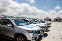 浩浩荡荡的完美自驾游车队